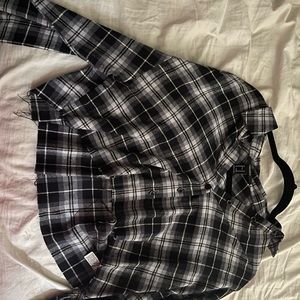 Crop top flannel
